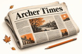 Archer Times fall advertising